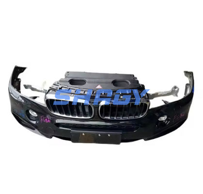 Barbilla del labio delantero del parachoques de fibra de carbono para BMW F16 X6 Limousine 2016-2020 Corte de nariz