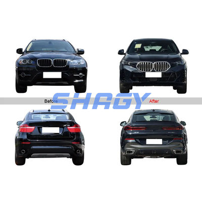 Kit de carrocería de luz para BMW X6 E71 08-14 a G06 LCI 24-IN M-TECH Partes originales de carrocería de automóvil