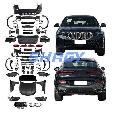 Kit de carrocería de luz para BMW X6 E71 08-14 a G06 LCI 24-IN M-TECH Partes originales de carrocería de automóvil