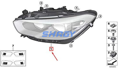 Para los faros delanteros de la serie Bmw 1 63117358392Bmw F20